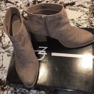 New Direction Tan Zali Booties with original box